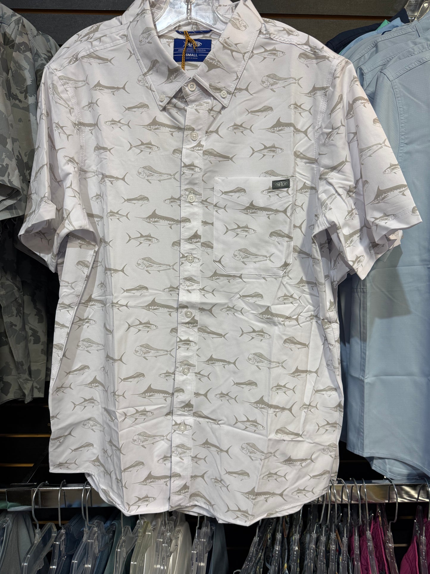 Aftco Boatbar Short Sleeve Button Up