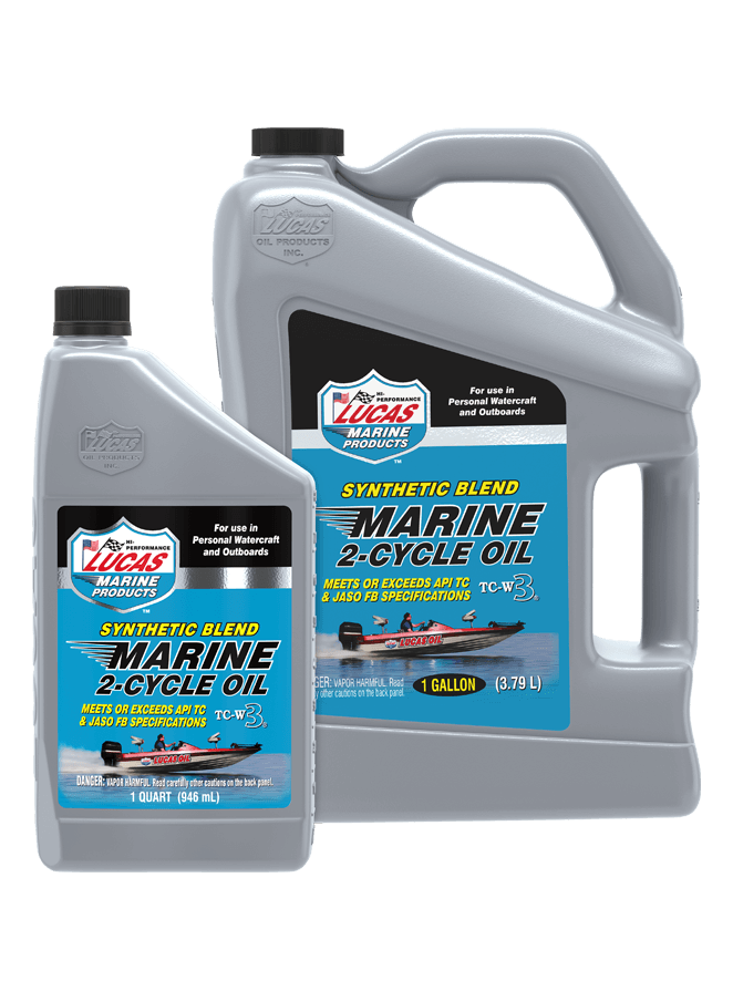 Lucas Synthetic Blend Marine 2-Cycle Oil 1 quart