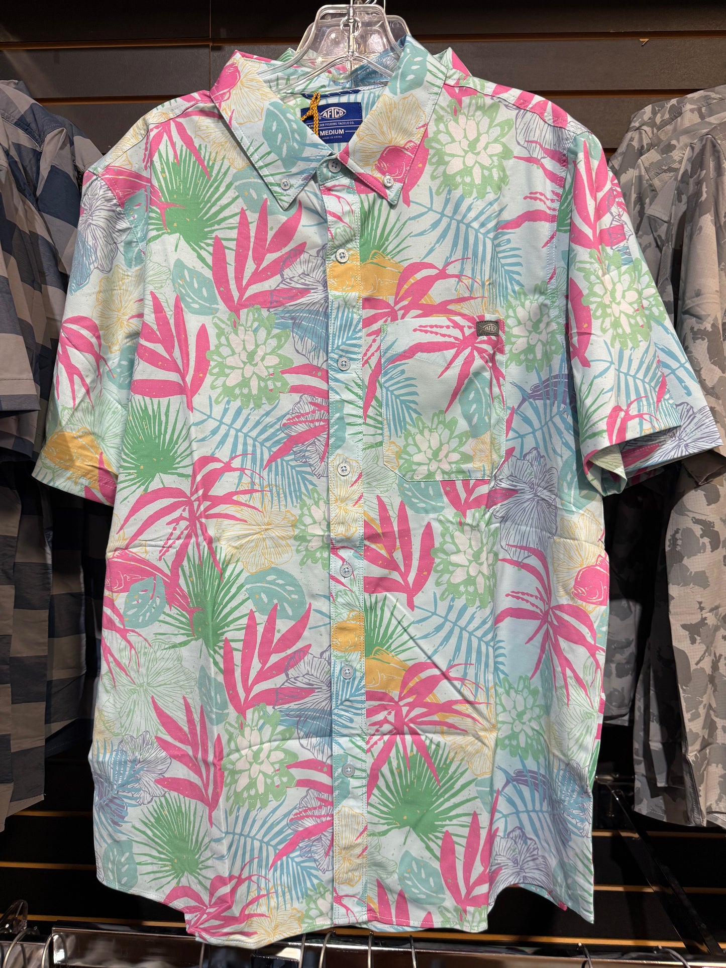 Aftco Boatbar Short Sleeve Button Up