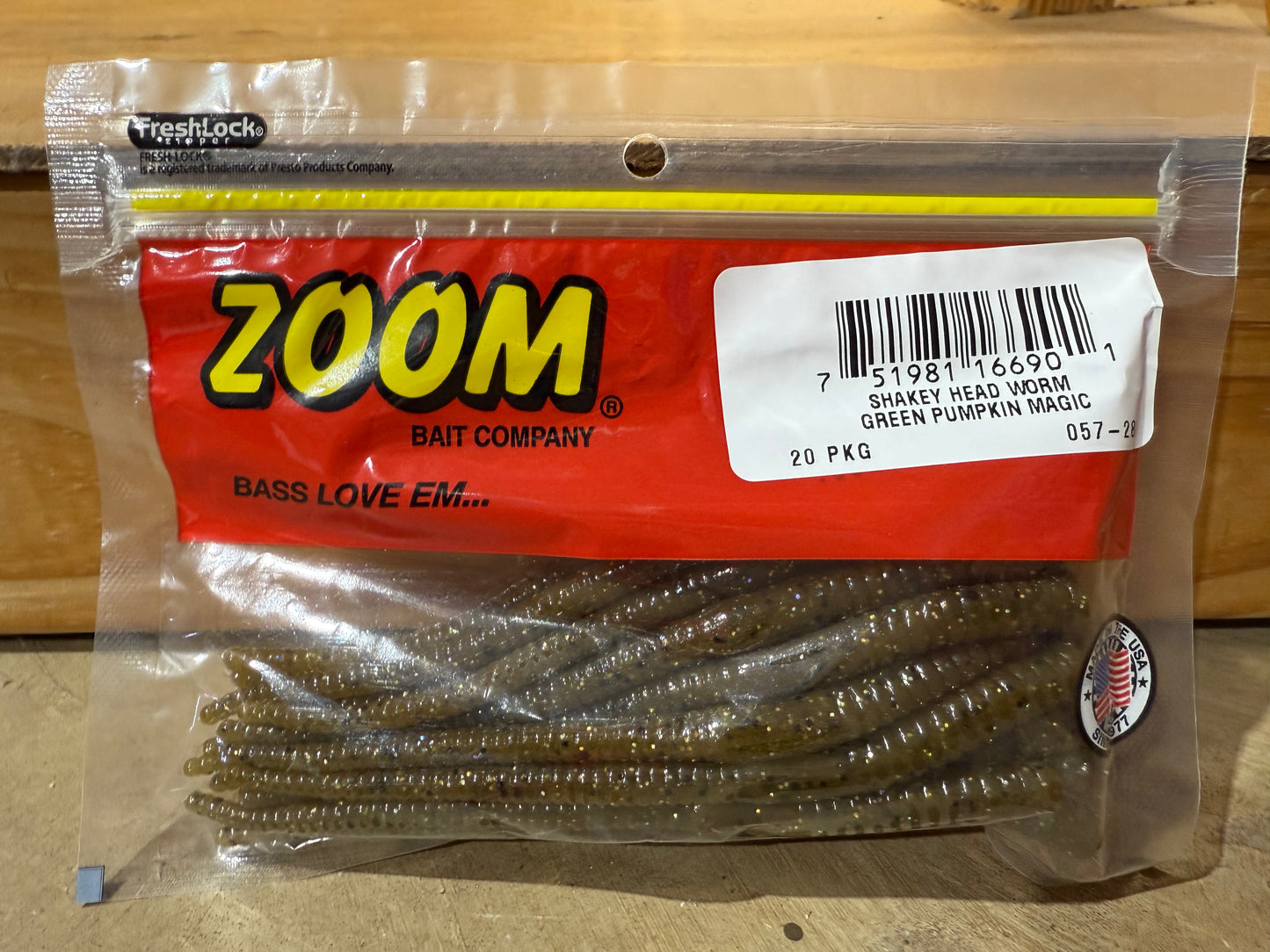 ZOOM Shakey Head Worm