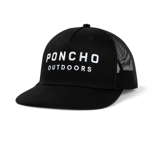 Poncho Outdoors The Man in Black Hat