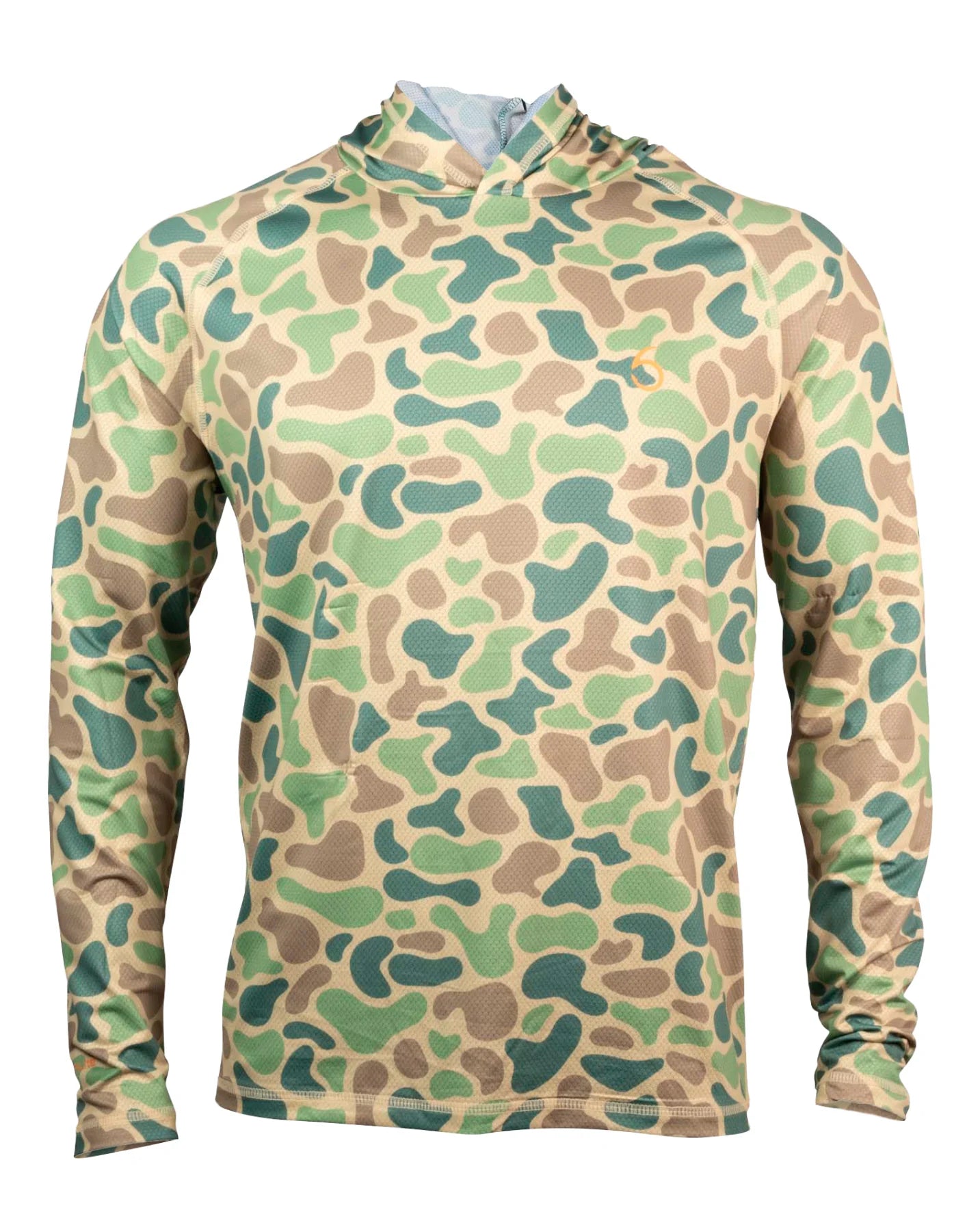 6th Sense Fishlite Hooded Sun Shirt- Retro Hunter