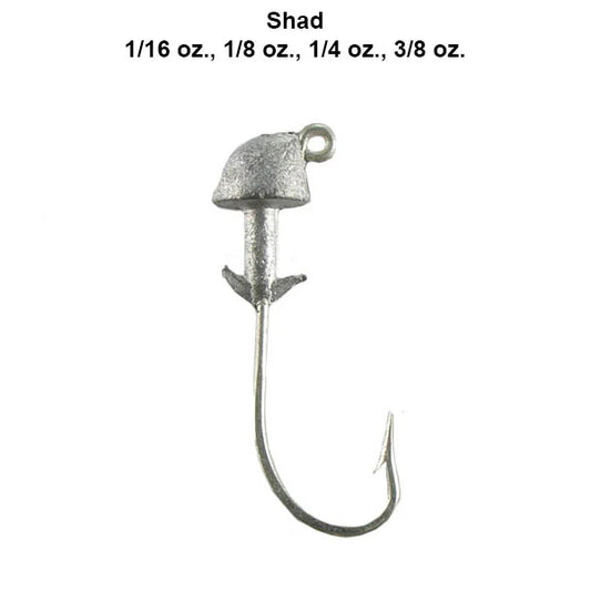 Hogie's Shad Head w/ Gamakatsu Hook